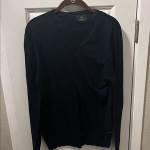 EC Scotch & Soda Black V-Neck Sweater Men’s Size M